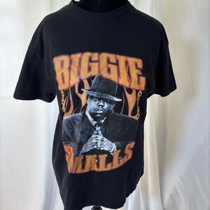 Black Biggie Smalls Graphic T-Shirt Size Medium